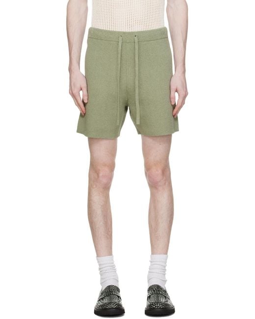 Nanushka Green Walter Shorts for men