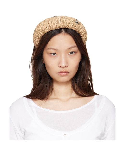 Vivienne Westwood Natural Raffia Hairband