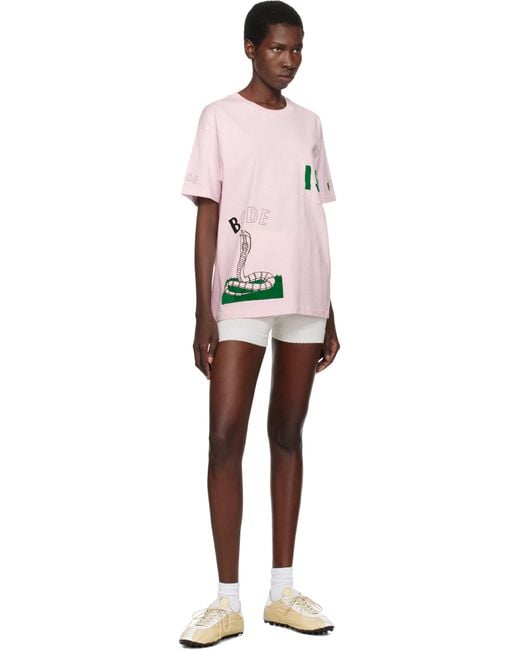 Bode ピンク Cobra Tシャツ Pink