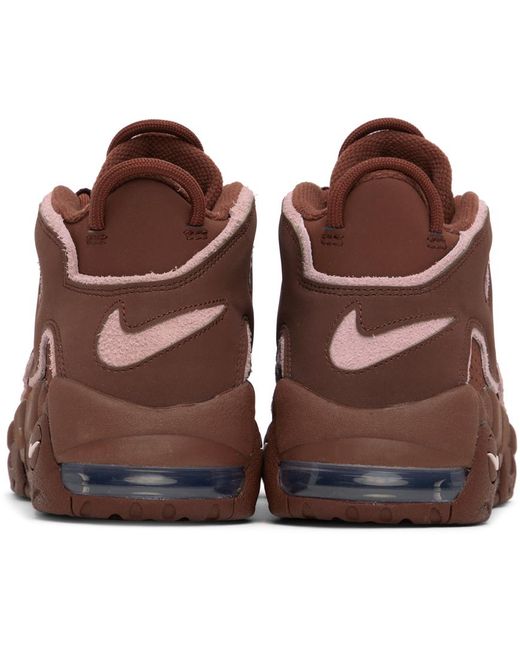 Nike Brown Burgundy & Air More Uptempo '96 Sneakers for men