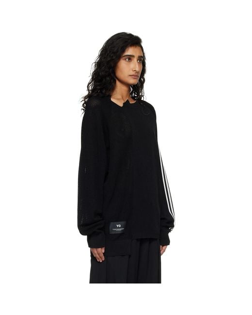 Y-3 Black Logo Knit Sweater