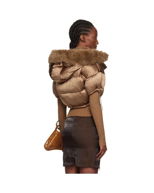 KNWLS Brown Mabel Bomber Jacket