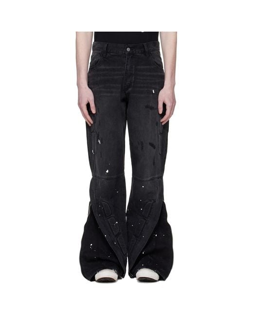 Satoshi Nakamoto Black Enduro Jeans for men