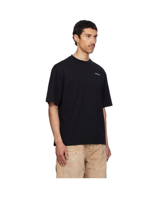 Off-White c/o Virgil Abloh Black Half Arrow Skate T-Shirt for men