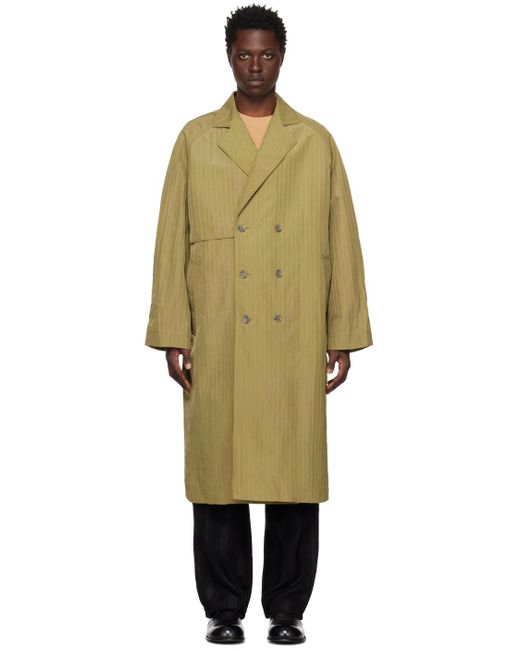 Song For The Mute Multicolor Long Trench Coat for men