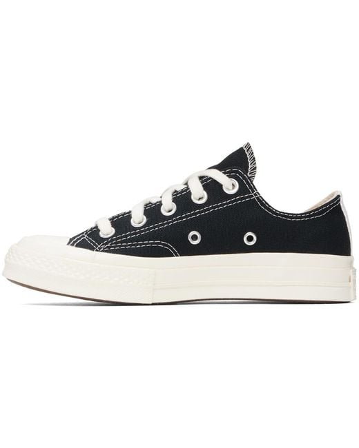 COMME DES GARÇONS PLAY Black Converse Edition Chuck 70 Cdg Ox Sneakers