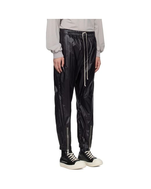 Rick Owens Black Temple Tecuatl Track Pants for men