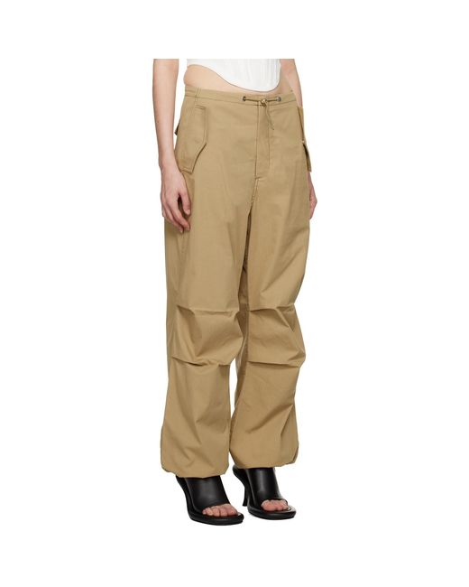 Dion Lee Natural Toggle Parachute Trousers
