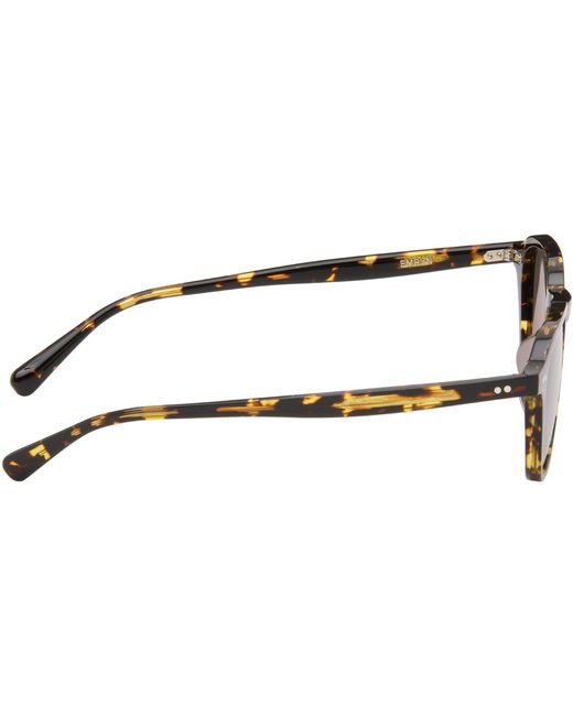 Oliver Peoples Black Emryn Sunglasses for men