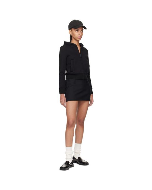 Fax Copy Express Black Belt Loop Miniskirt