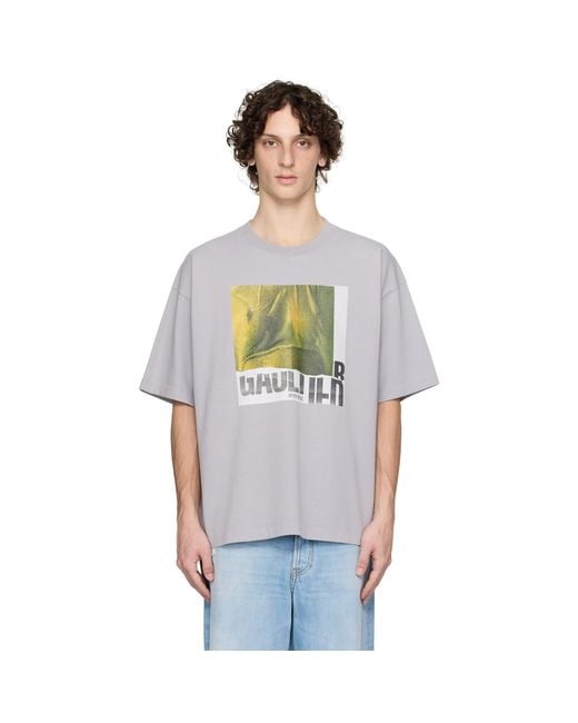 Jean Paul Gaultier White Ssense Exclusive Cotton Oversized Printed Water T-Shirt for men