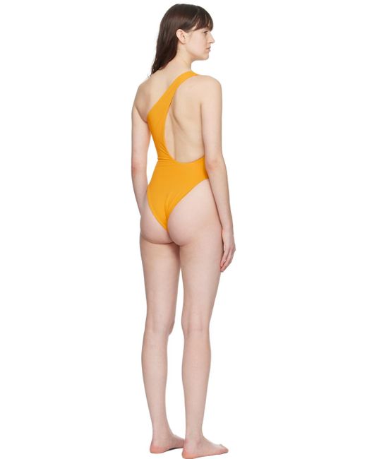 Louisa Ballou Black Plunge One-piece Swimsuit