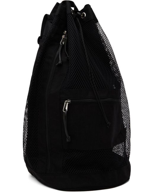 Auralee Black Aeta Edition Mesh Large Backpack for men