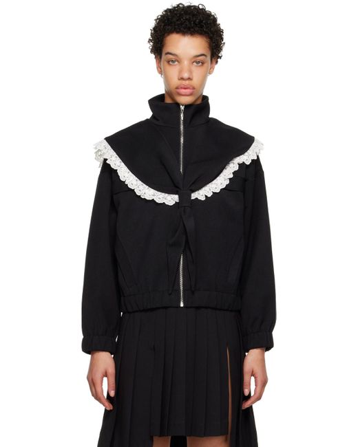 ShuShu/Tong Black Ssense Exclusive Sailor Collar Jacket