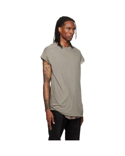 Rick Owens Gray Tower Rick S Jumbo S/S T-Shirt for men