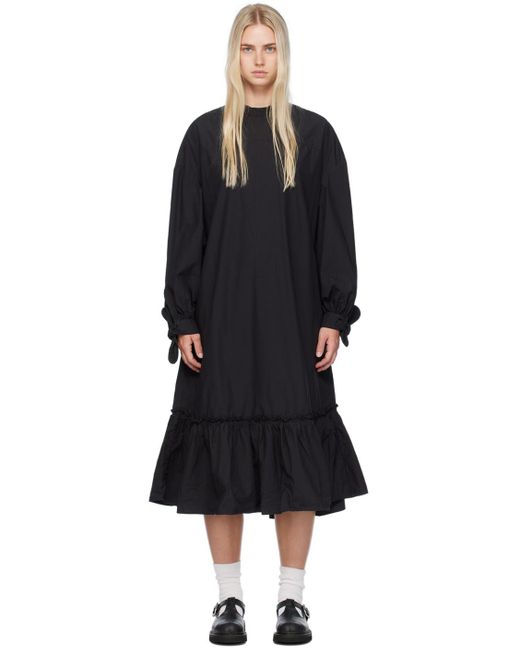 YMC Black Rushmore Midi Dress