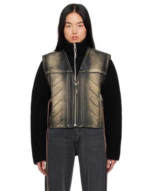 Eytys Black Harper Leather Vest