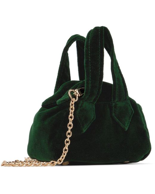 Vivienne Westwood Green Mini Archive Yasmine Bag in Black | Lyst