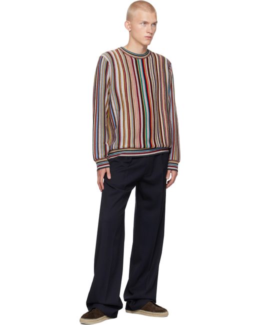 Paul Smith Red Signature Stripe Cashmere Sweater for men