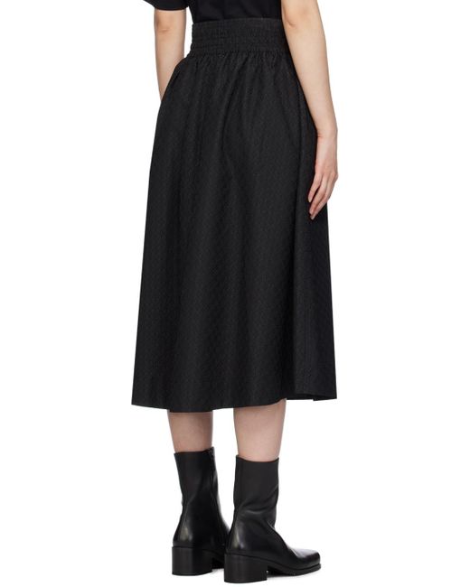 Soulland Black Meir Midi Skirt