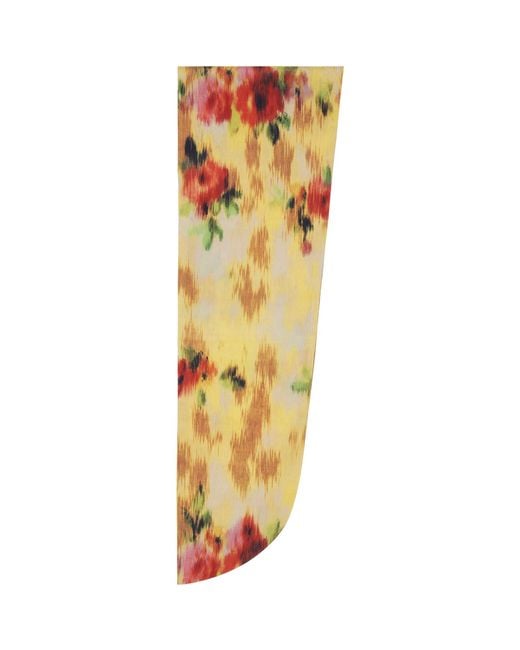 Ganni Orange Print Wrap Scarf