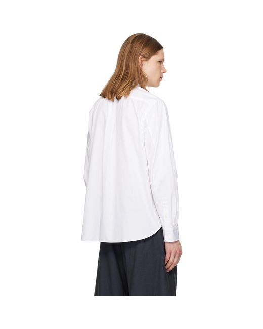 Sacai White Poplin Shirt for men