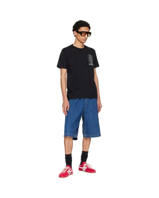 Off-White c/o Virgil Abloh Black Big Double Arrow Slim T-Shirt for men