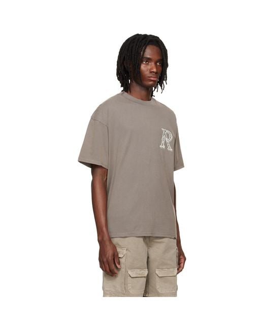 Represent Brown Western Initial T-Shirt for men