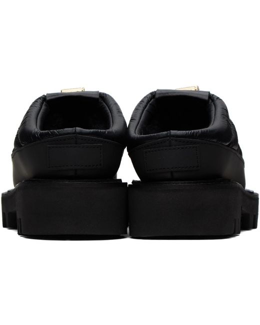 Sacai Black Quilted Mules