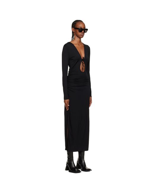 Han Kjobenhavn Black Self-Tie Midi Dress
