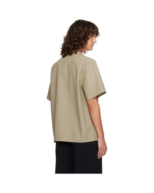 LE17SEPTEMBRE Black Twill Short Sleeve Shirt