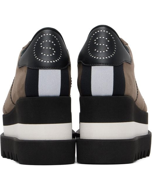 Stella McCartney Brown Taupe Sneak-Elyse Platform Sneakers