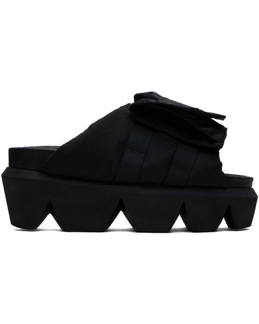 Sacai Black Pocket Slides Lyst