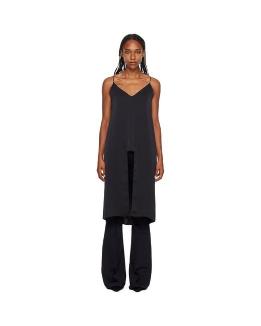 Rosetta Getty Black Slit Camisole