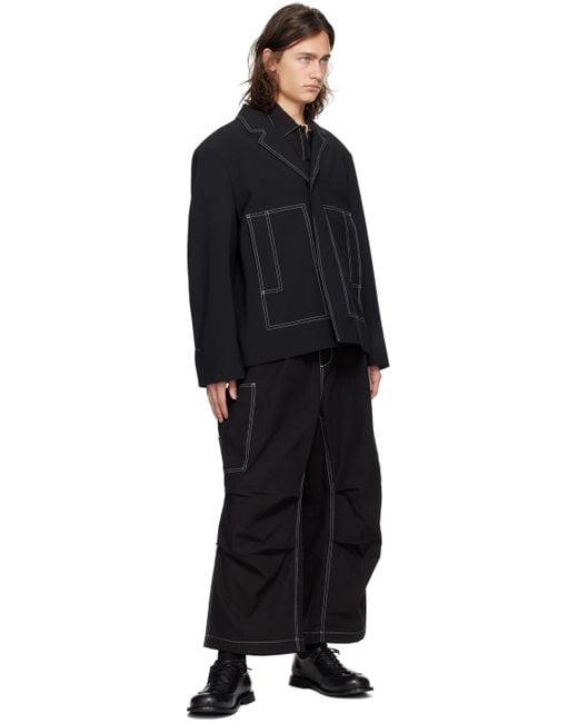 メンズ Sunnei Stringata Form ダービー Black