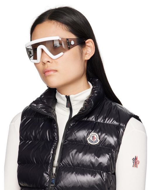 Moncler Black White Lancer Sunglasses