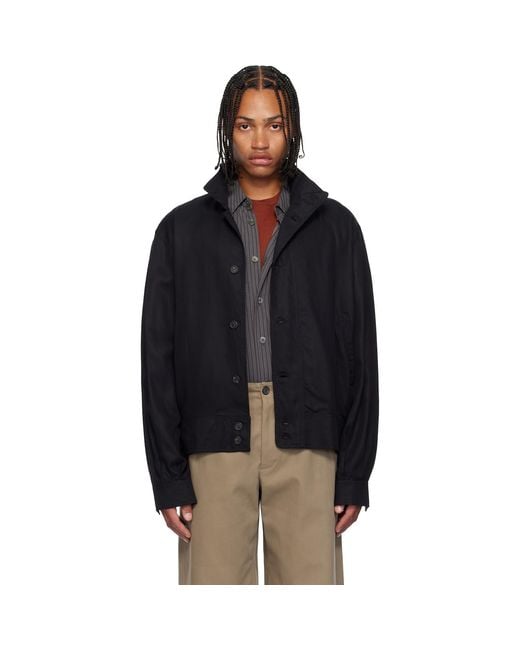 Our Legacy Mock Bomber Jacket in Black for Men | Lyst