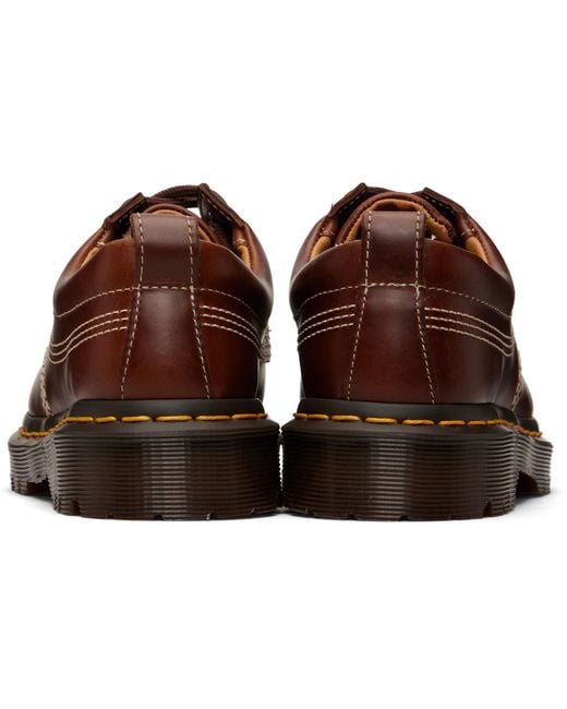 Dr. Martens Black Lowell Leather Moc Toe Derbys