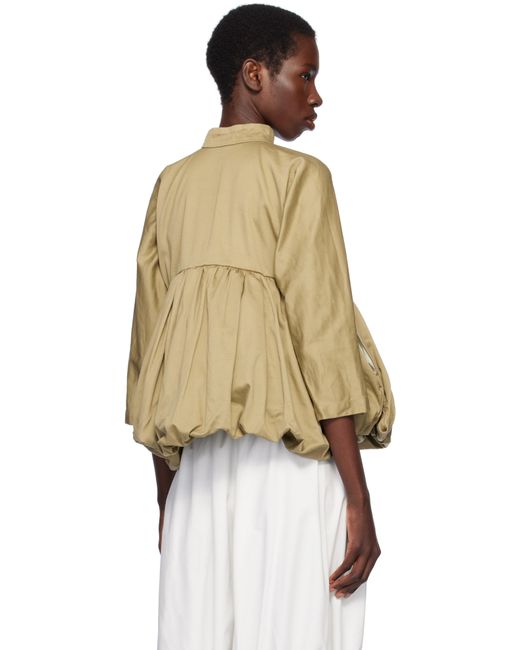 Comme des Garçons カーキ コットン ツイル ガーメントウォッシュ ジャケット Natural
