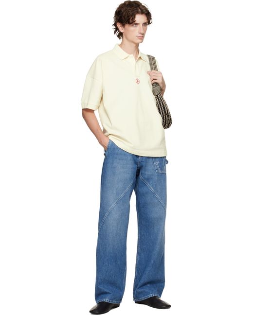 J.W. Anderson Blue Twisted Workwear Jeans for men