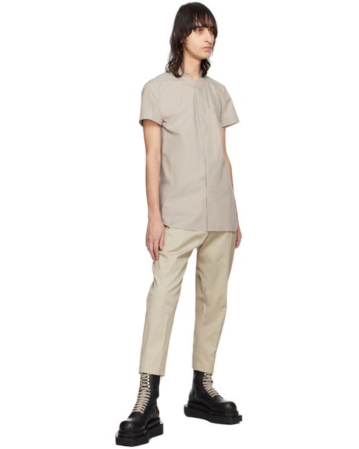 Rick Owens Natural Off-white Dirt Cooper Trousers for men