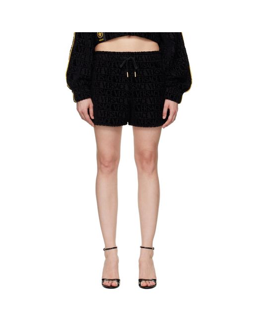 Versace Black 'I Heart Baroque' Shorts