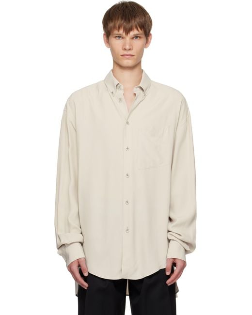 Mugler Black Pierced Shirt for men
