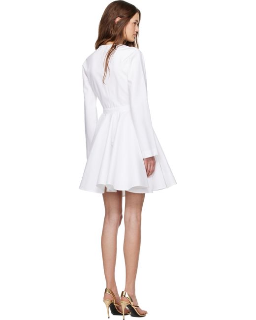 Alaïa Black Cotton Poplin Minidress