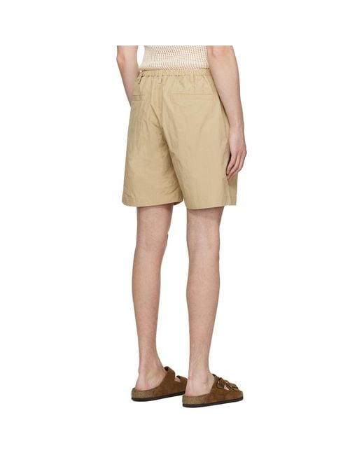Nanushka Natural Taupe Olin Shorts for men