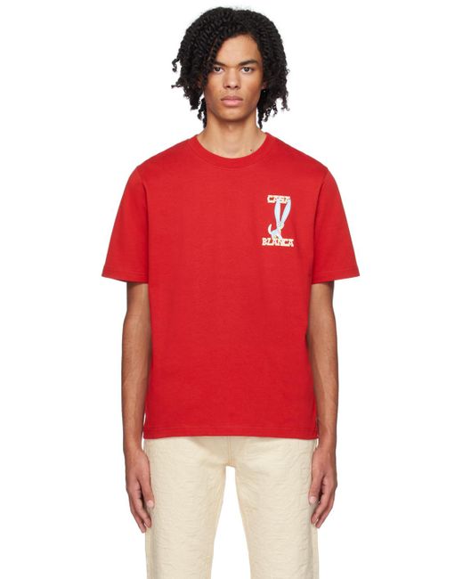 T-shirt rouge Casablancabrand pour homme en coloris Red
