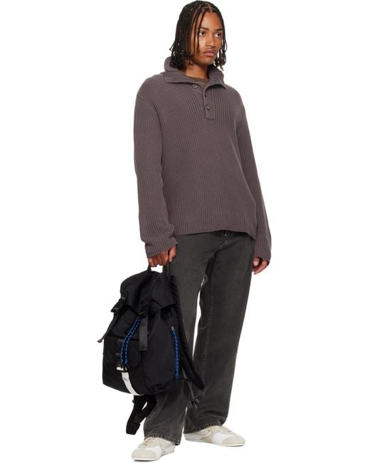 A.P.C. Black Trek Backpack for men