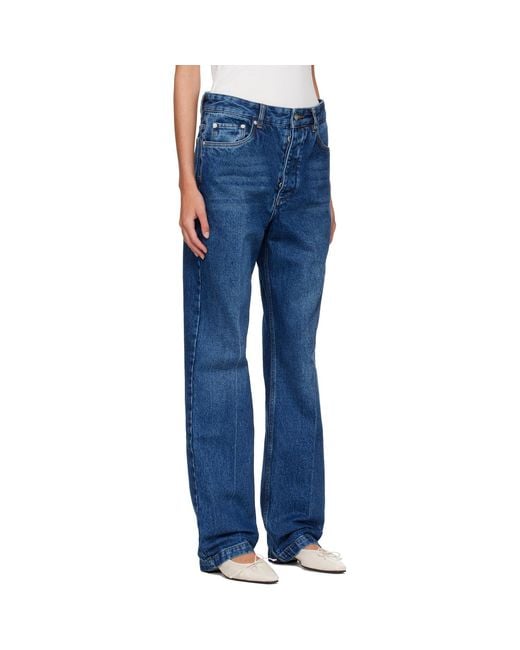 Studio Nicholson Blue Barra Straight Leg Jeans