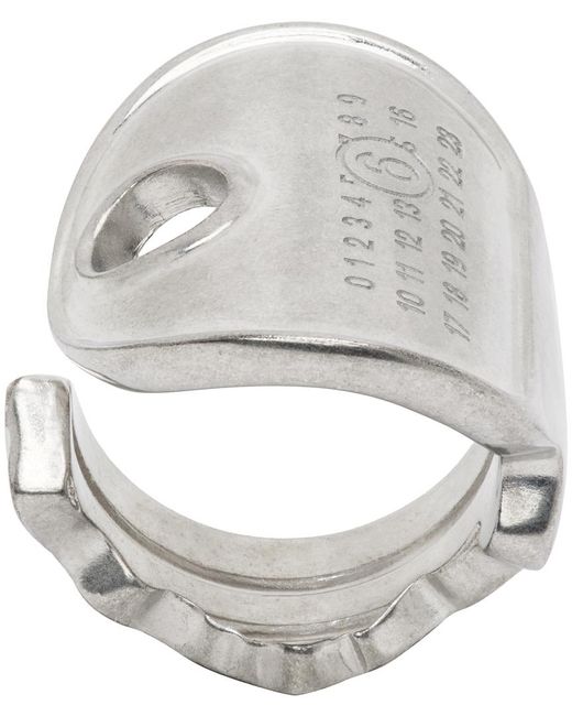 MM6 by Maison Martin Margiela Key Ring in Gray | Lyst