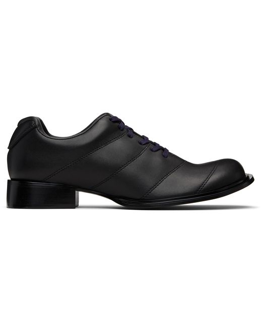 untitlab Black Soccer Crook Oxfords for men